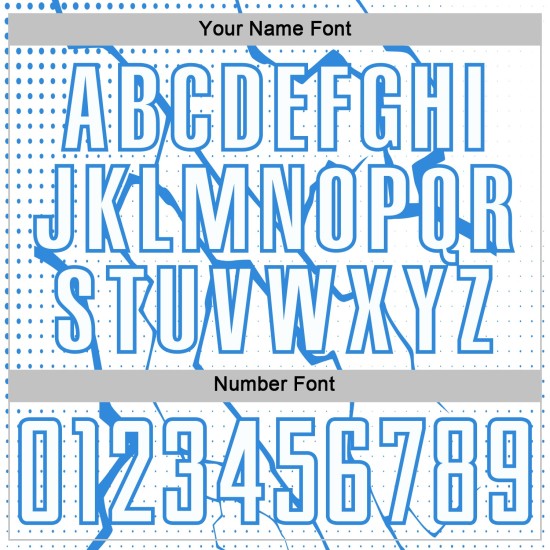 Jersey Sports Lightning Powder Soccer Uniform Sublimation White Custom Blue