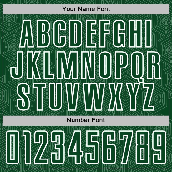 Sports Uniform Geometric White Sublimation Shape Custom Jersey Soccer Green Sports Uniform Geometric White Sublimation Shape Custom Jersey Soccer Green