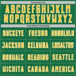 Green Kelly Shape Uniform Jersey Gold-White Custom Sports Soccer Sublimation Geometric