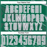 Custom Uniform Jersey Sports Sublimation Soccer Kelly Lines Gray-White Green Custom Uniform Jersey Sports Sublimation Soccer Kelly Lines Gray-White Green