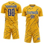 Jersey Lightning Royal-White Uniform Custom Sublimation Soccer Sports Gold