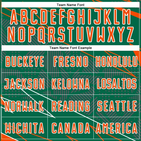 Lines Sublimation Jersey Custom Sports Orange-White Green Soccer Uniform Kelly Lines Sublimation Jersey Custom Sports Orange-White Green Soccer Uniform Kelly