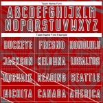 Red Jersey Steel Uniform Sports Sublimation Custom Soccer Lines Gray-White