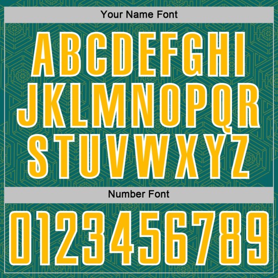 Jersey Teal Shape Custom Gold-White Geometric Soccer Sublimation Sports Uniform Jersey Teal Shape Custom Gold-White Geometric Soccer Sublimation Sports Uniform