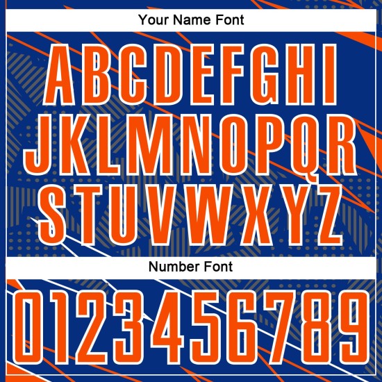 Lines Sublimation Royal Uniform Orange-White Sports Jersey Custom Soccer Lines Sublimation Royal Uniform Orange-White Sports Jersey Custom Soccer